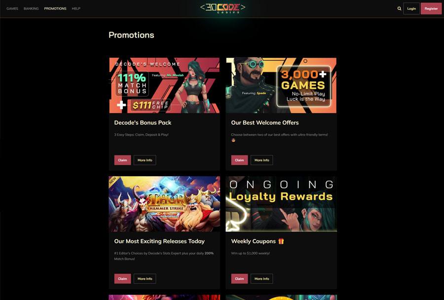 Decode Casino Bonuses and Promotions