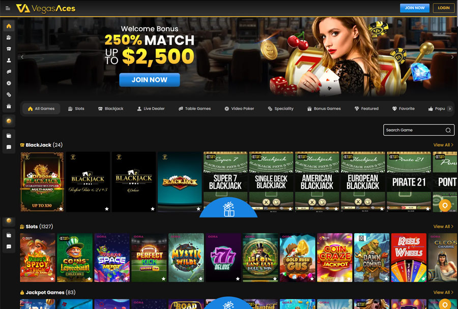 Vegas Aces Casino - Card Deposits, Crypto Cashouts